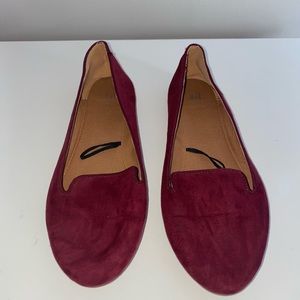 H&M maroon suede flats